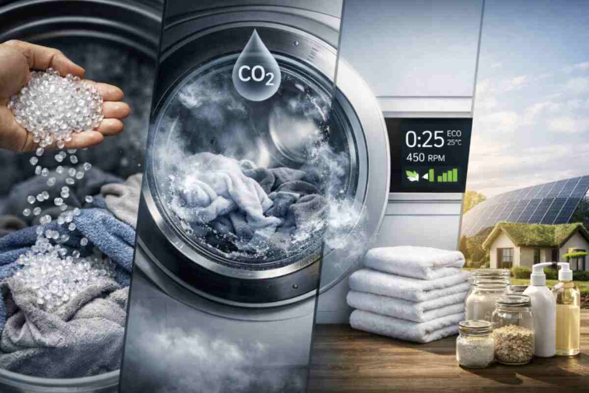 In Europa, tra sperimentazioni industriali e nuove tecnologie, il modo di lavare i vestiti sta cambiando davvero, e non è più solo
